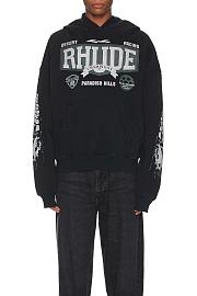 RHUDE 4x4 Logo-Print Cotton-Jersey Hoodie - 2