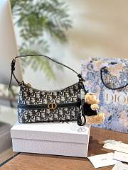 Dior 30 Montaigne Cigale Mini Bag Blue Oblique Jacquard  S2381UTZQ_M928 23cm - 2