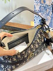 Dior 30 Montaigne Cigale Mini Bag Blue Oblique Jacquard  S2381UTZQ_M928 23cm - 4
