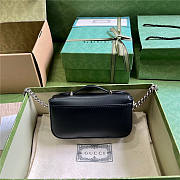 Petite GG mini shoulder bag black 739722 AABSG 1000 21cm x 10cm x 5cm - 5