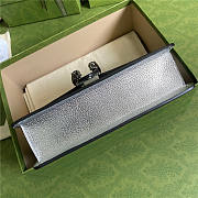 Gucci Dionysus Super Mini Silver Lamé Leather Bag 476432-1TRBN-8173 16.5cm x 10cm x 4cm - 4