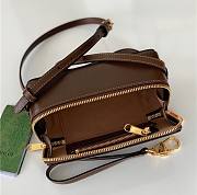 GUCCI Mini GG Supreme Cross-Body Bag 10cm x 18cm x 7cm - 5