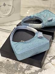 Prada Duchesse and crystal blue mini-bag 22cm x 17cm x 6cm - 2