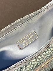 Prada Duchesse and crystal blue mini-bag 22cm x 17cm x 6cm - 3