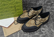 Gucci Maxi GG Lace Up Shoes 'Camel' 699552-UKOF0-2590 - 4