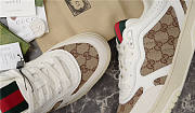 Gucci Re Web Leather Sneakers - 5