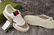 Gucci Re Web Leather Sneakers - 6