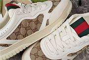 Gucci Re Web Leather Sneakers - 3
