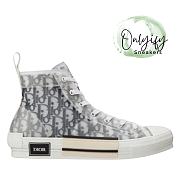 B23 HIGH-TOP  White and Black Dior Oblique Canvas 3SH118YJP_H069 - 1