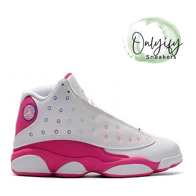 Nike Air Jordan 13 XIII White Pink Blue AJ13 Retro 439358-106 - 1