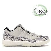 Air Jordan 11 Low White Snake Pattern Low Top CD6846-002 - 1