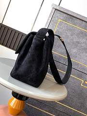 CHANEL Suede Coco Handle Bag 28cm x 12.5cm x 24cm - 3
