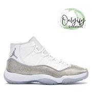 Air Jordan 11 Retro White Metallic Silver High (W) - AR0715-100 - 1