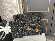 Chanel Chanel 22 tweed handbag black 35cm ×37cm ×7cm - 4