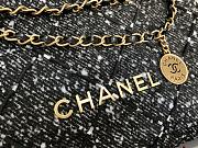 Chanel Chanel 22 tweed handbag black 35cm ×37cm ×7cm - 5