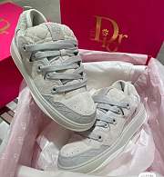 Dior B9S Skater ERL Cream Suede with White and Cream Dior Oblique Jacquard 3SN289ZTF_H060 - 6