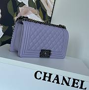 Chanel Boy Flap Bag Quilted Lambskin Old Medium 25cm - 2