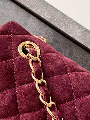 Chanel Timeless Velvet Bordeaux Bordeaux bag 25cm - 4