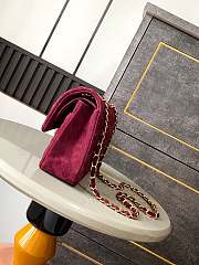 Chanel Timeless Velvet Bordeaux Bordeaux bag 25cm - 2