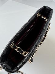 Chanel Mini Matelasse Caviar Skin Chain Shoulder Bag Black Gold Hardware 10cm x15cm x 4cm - 2