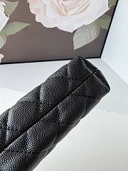 Chanel Mini Matelasse Caviar Skin Chain Shoulder Bag Black Gold Hardware 10cm x15cm x 4cm - 3