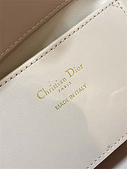 Small Dior Toujours Vertical Tote Bag Pale Pink Macrocannage Calfskin 18cm x 18cm x 12 cm - 6