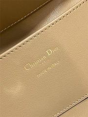 Small Dior Toujours Vertical Tote Bag Medium Tan Macrocannage Calfskin 18cm x 18cm x 12 cm - 5
