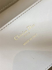 Small Dior Toujours Vertical Tote Bag Powder Beige Macrocannage Calfskin 18cm x 18cm x 12 cm - 3