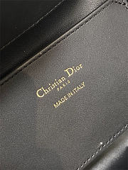 Small Dior Toujours Vertical Tote Bag Black Macrocannage Calfskin 18cm x 18cm x 12 cm - 6