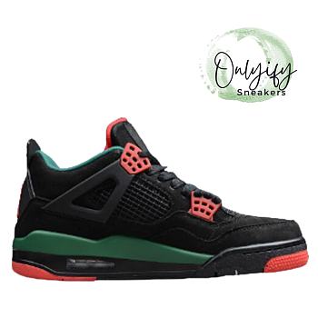Air Jordan 4 Retro NRG Black Gorge Green Varsity Red AQ3816-063