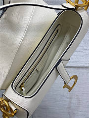 Dior Saddle Bag with Strap Latte Grained Calfskin 25cm x 20cm x 6cm - 2