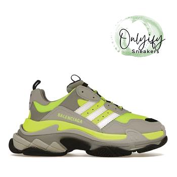Balenciaga X Adidas Triple S Fluo Yellow 712821 W2ZB5 7512