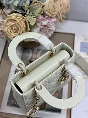 Small Lady Dior Bag Latte Cannage Grained Calfskin 20cm x 17cm x 8 cm - 6