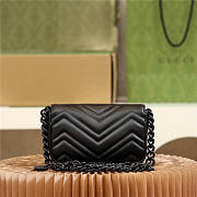 Gucci GG Marmont Belt Bag Black N-HM Women's Crossbody Bag 10cm x 16cm x 5cm - 6