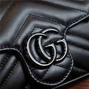 Gucci GG Marmont Belt Bag Black N-HM Women's Crossbody Bag 10cm x 16cm x 5cm - 3