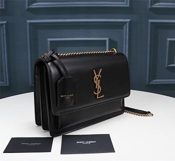 YSL sunset black medium size 22 x 8 x 16 cm