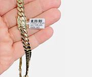 Solid Yellow Gold 9mm Miami Cuban Link Chain Necklace -  24