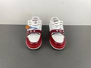louis Vuitton LV trainer Velcro red and white  - 4