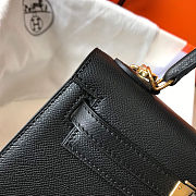 Hermès Kelly Mini 20 Black Epsom Compact & Iconic – Kelly Mini 20 in Black Epsom with Gold Hardware - 3