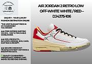 Air Jordan 2 Retro Low SP Off-White White Red DJ4375-106 - 1