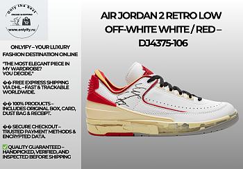 Air Jordan 2 Retro Low SP Off-White White Red DJ4375-106