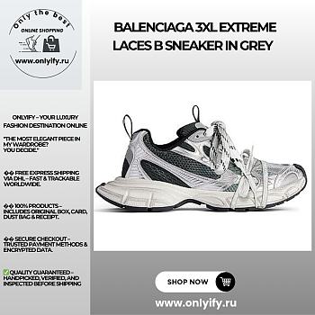 Balenciaga 3XL Gradient Sneaker in black, grey