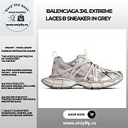 Balenciaga Shoes 3XL Extreme Laces B Sneaker in grey. - 1