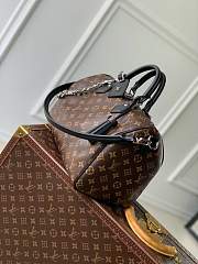 Louis Vuitton Speedy 25 Bandoulière – Monogram Canvas with Black Leather & Chain - 3