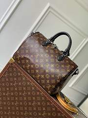 Louis Vuitton Speedy 25 Bandoulière – Monogram Canvas with Black Leather & Chain - 4
