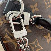Louis Vuitton Speedy 25 Bandoulière – Monogram Canvas with Black Leather & Chain - 6