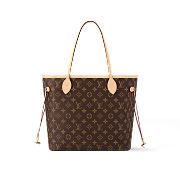 Louis Vuitton Neverfull MM Monogram Canvas Tote Bag – Brown - 4