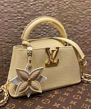 Louis Vuitton Capucines Mini Bag 21cm – Beige with Gold Hardware - 3