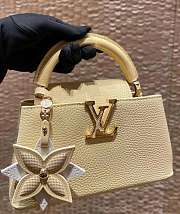Louis Vuitton Capucines Mini Bag 21cm – Beige with Gold Hardware - 4