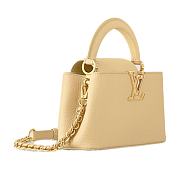 Louis Vuitton Capucines Mini Bag 21cm – Beige with Gold Hardware - 5
